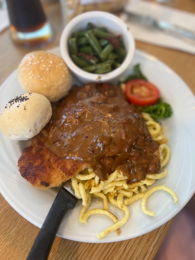 Wiener Schnitzel And Its Mushroom-Sauced Cousin