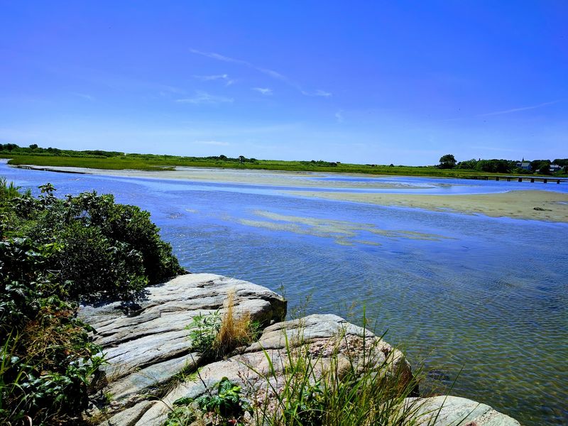 Salt Marshes And Dunes Along The Route