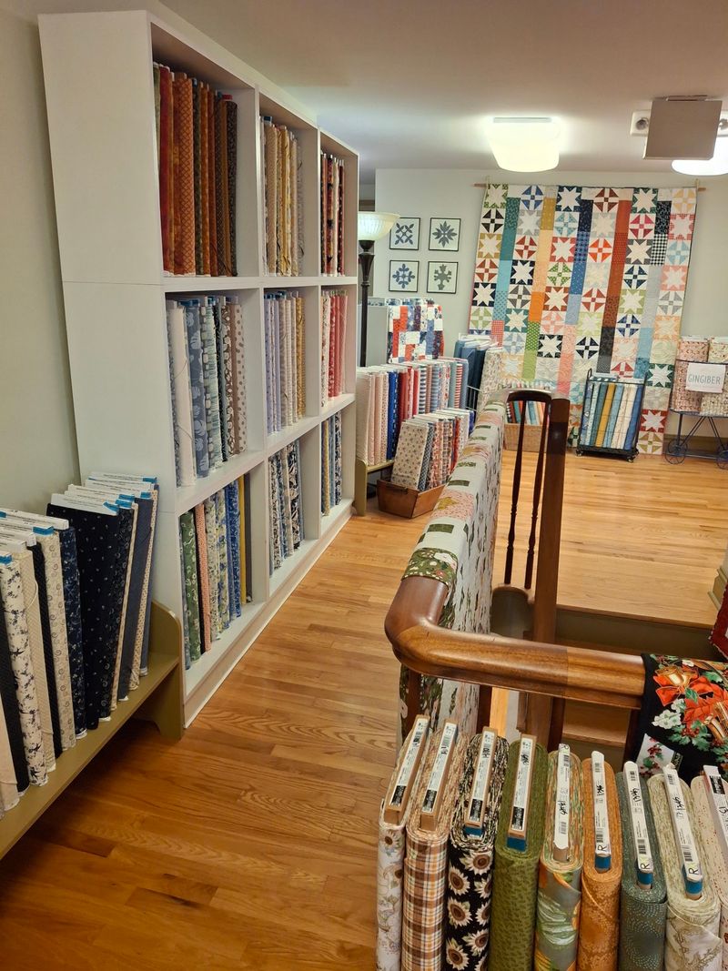 Two Floors Packed With Fabric And Supplies