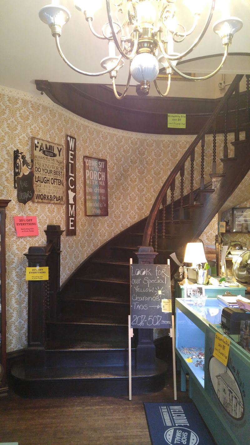 The Century Old Mansion In Minnesota That's Been Turned Into A Shopper's Dream Come True - Decor Hint The Victorian Spiral Staircase Everyone Talks About