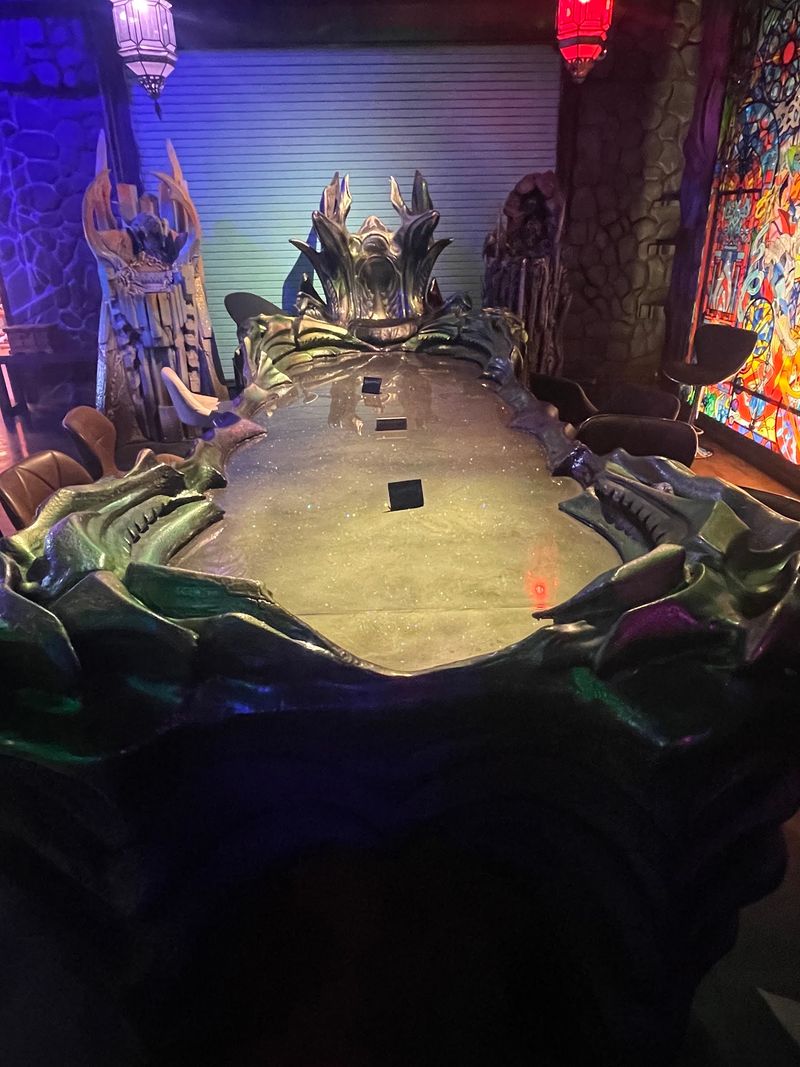The Gothic Castle Room With A Carved Throne