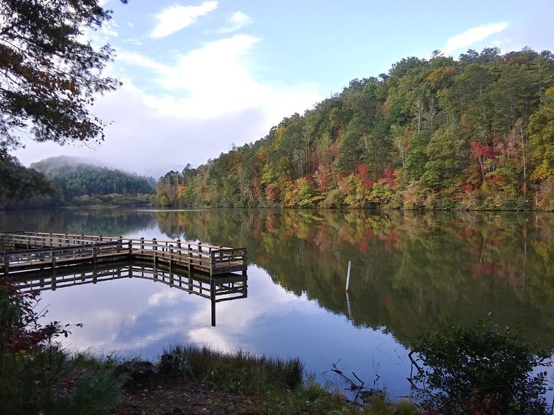 Put This Hidden North Carolina Lake On Your Radar Before Fall Colors Arrive - Decor Hint Mountain Reflections Make The Shoreline Worth Lingering Around