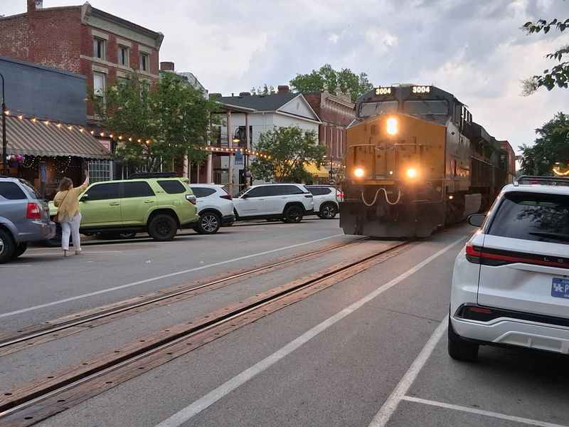 Trains Down The Middle Of Main Street