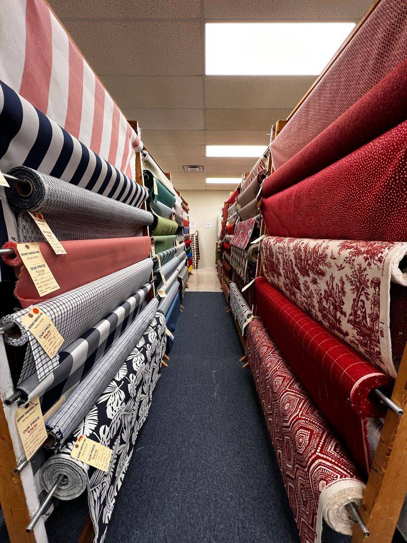 This Woman-Owned Kentucky Store Is Packed With Fabric For Every Project - Decor Hint Rows Of Bolts For Nearly Any Project