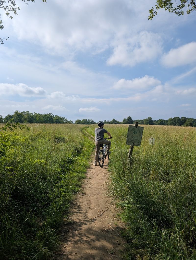 Multi-Use Trails Wind Through Woods And Open Fields