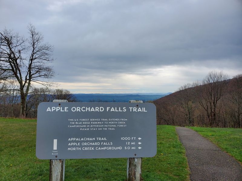 Apple Orchard Falls Trailhead, Blue Ridge Parkway, Buchanan
