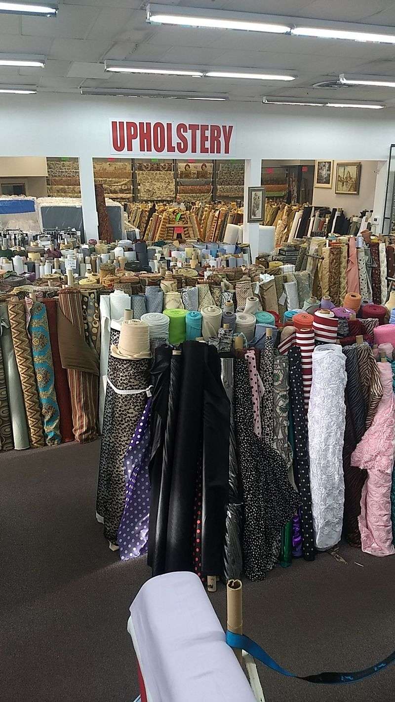 Upholstery Fabrics Fill Another Big Part Of The Store
