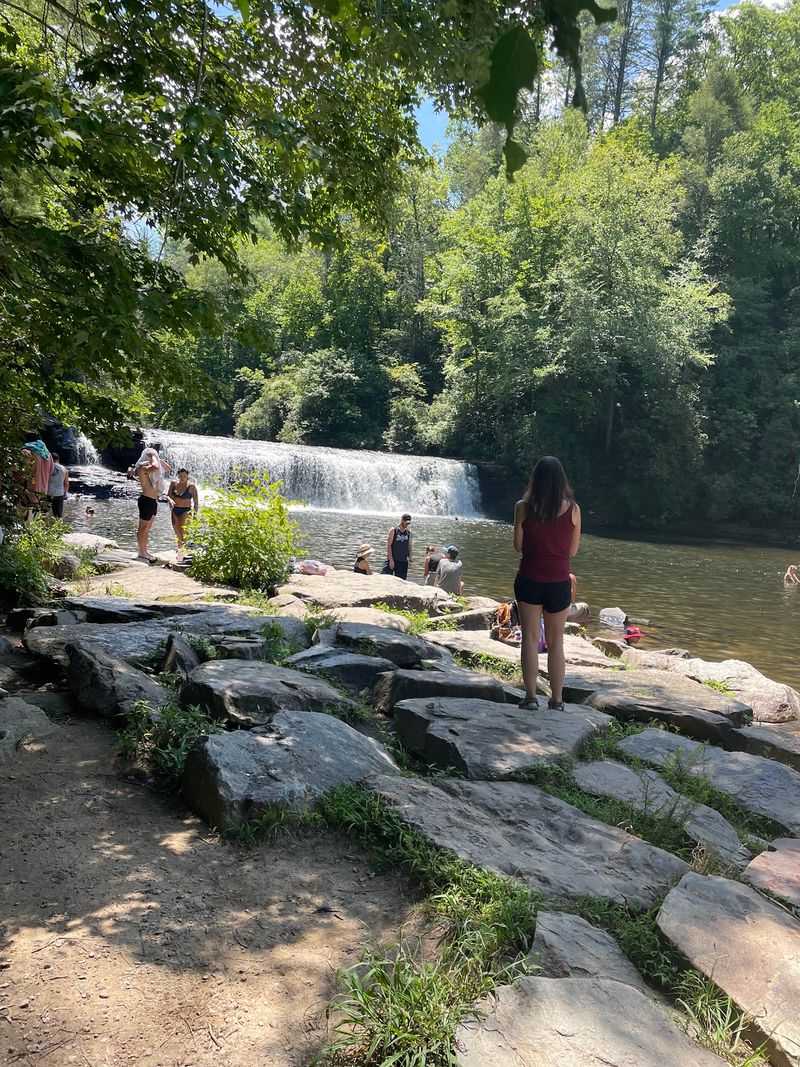 Keep Swimming Below The Falls And Stay Off The Waterfall Itself
