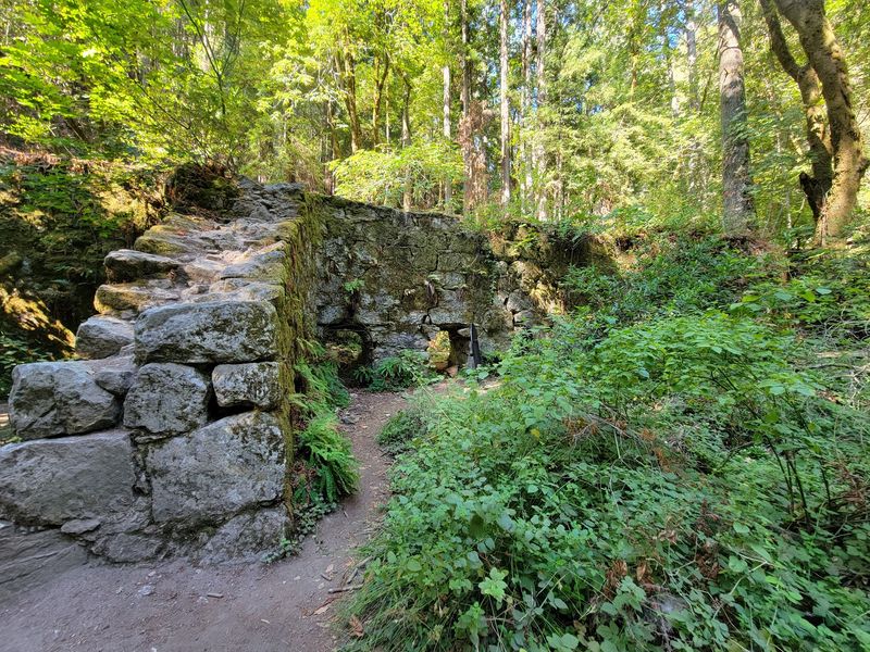 Historic Lime Kilns And A Barrel Mill Sit Under The Trees