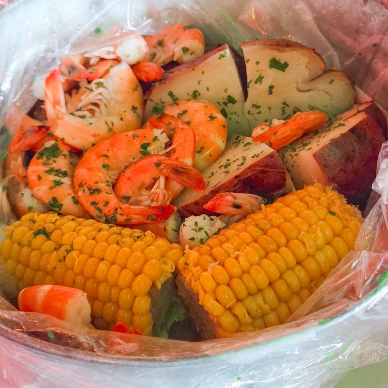 Seafood Boils Served By The Bag
