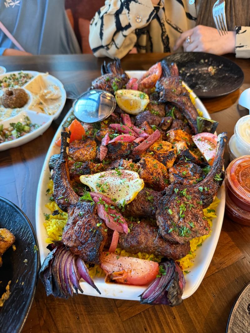 This Massive California Mediterranean Grill Took Over An Old Sizzler And Turned It Into A Flame-Fired Feast - Decor Hint Lamb Chops Hold Signature Status