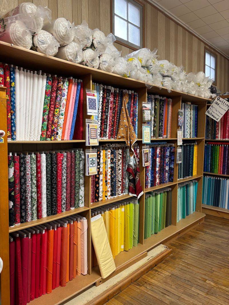 Dig Through Shelves Packed With Quilting Cotton And Fresh Fabric Lines
