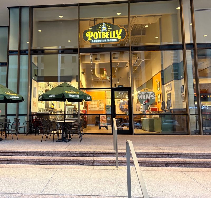 A Ground-Floor Sandwich Counter Inside A Downtown High-Rise