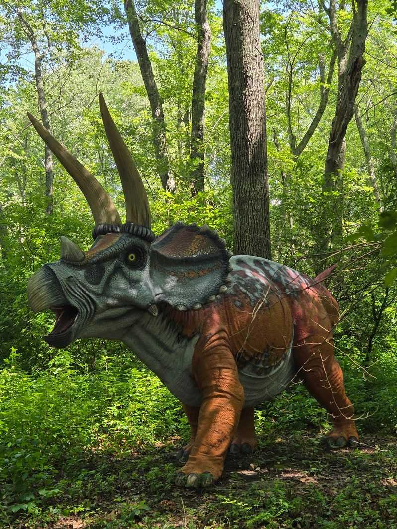 The Enchanting Connecticut Dinosaur Attraction That Feels Straight Out Of Jurassic Park - Decor Hint Life-Size Creatures Along The Walking Trails