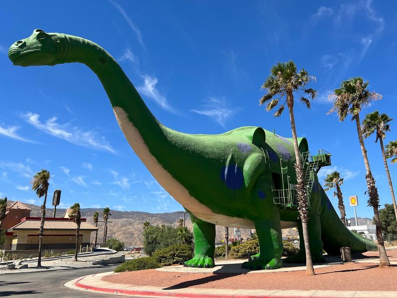 Cabazon Dinosaurs Loom Over Interstate 10