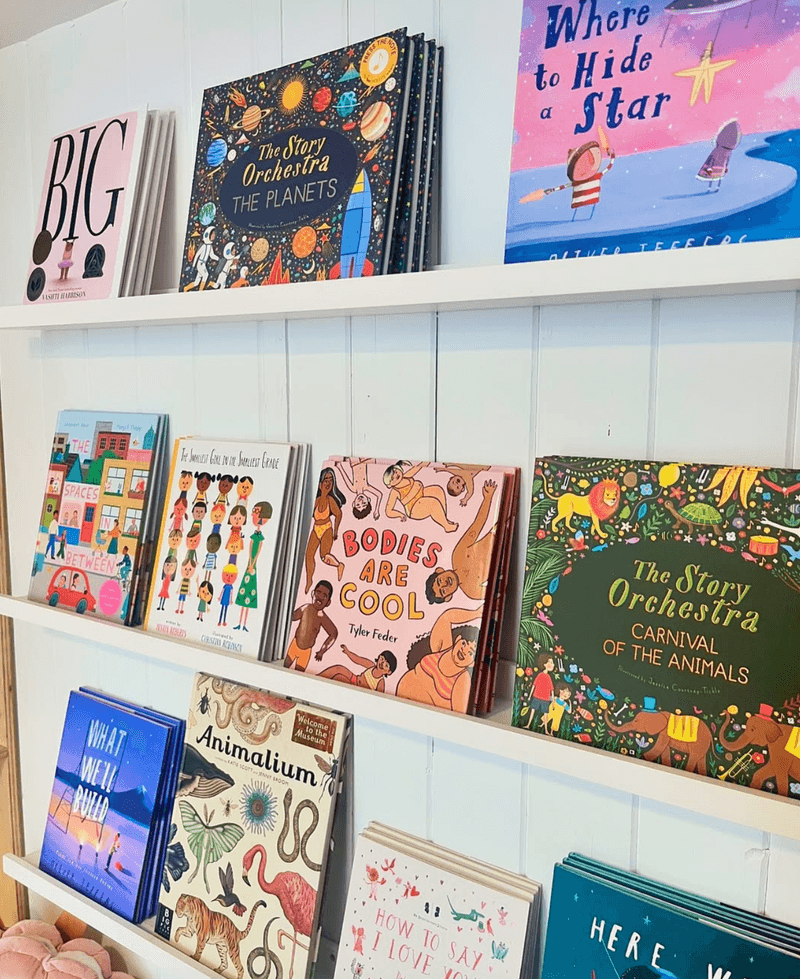 Find Books Mixed In With The Colorful Goods