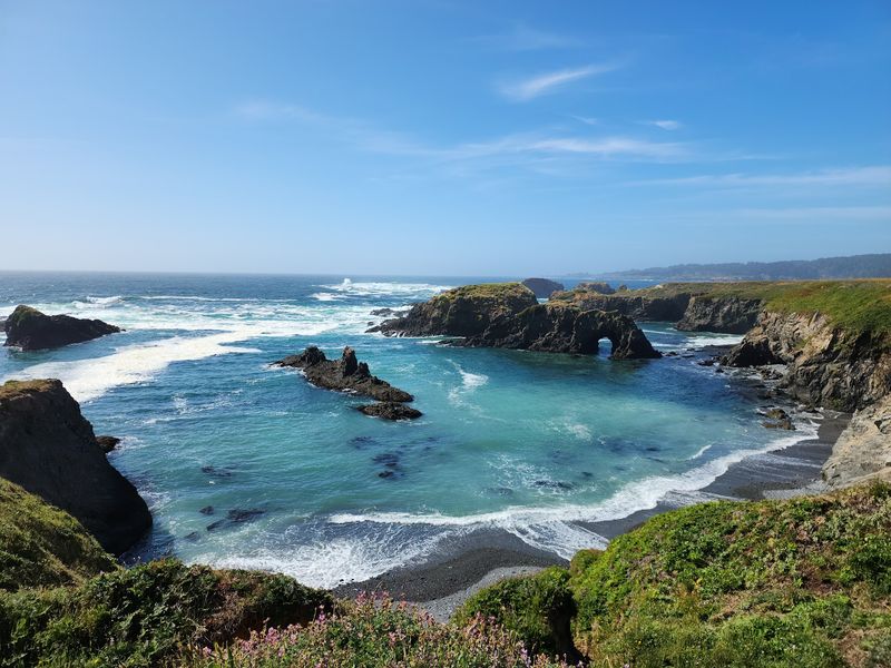 Mendocino, A Village Perched Above Crashing Waves