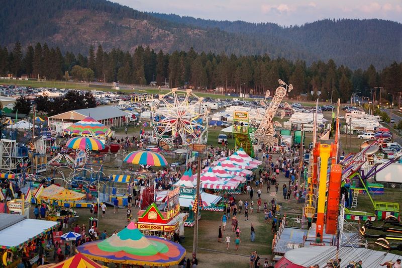 Midway Rides And Free Shows