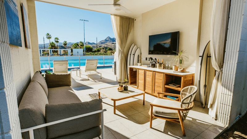 This California Surf Park Hosts A 21+ Night Swim With DJs And After-Hours Water Fun - Decor Hint Reserve A Cabana For A More Comfortable Evening
