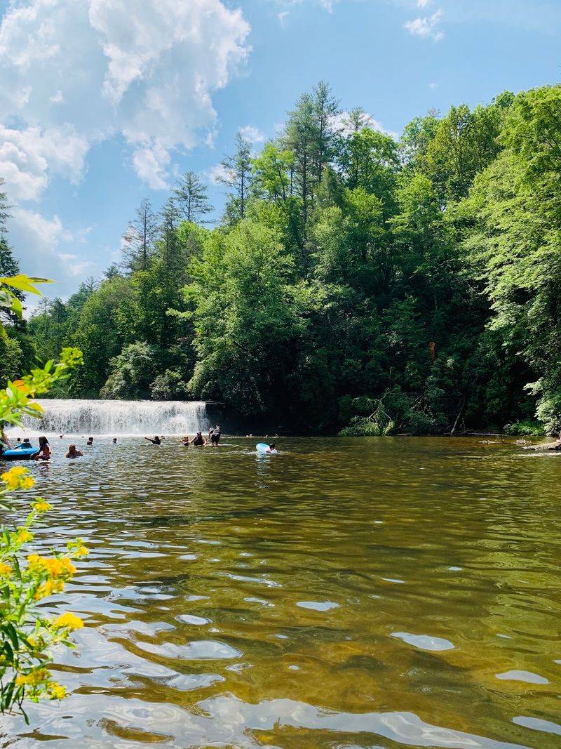 Cool Off In The Broad Pool Below The 12-Foot Falls