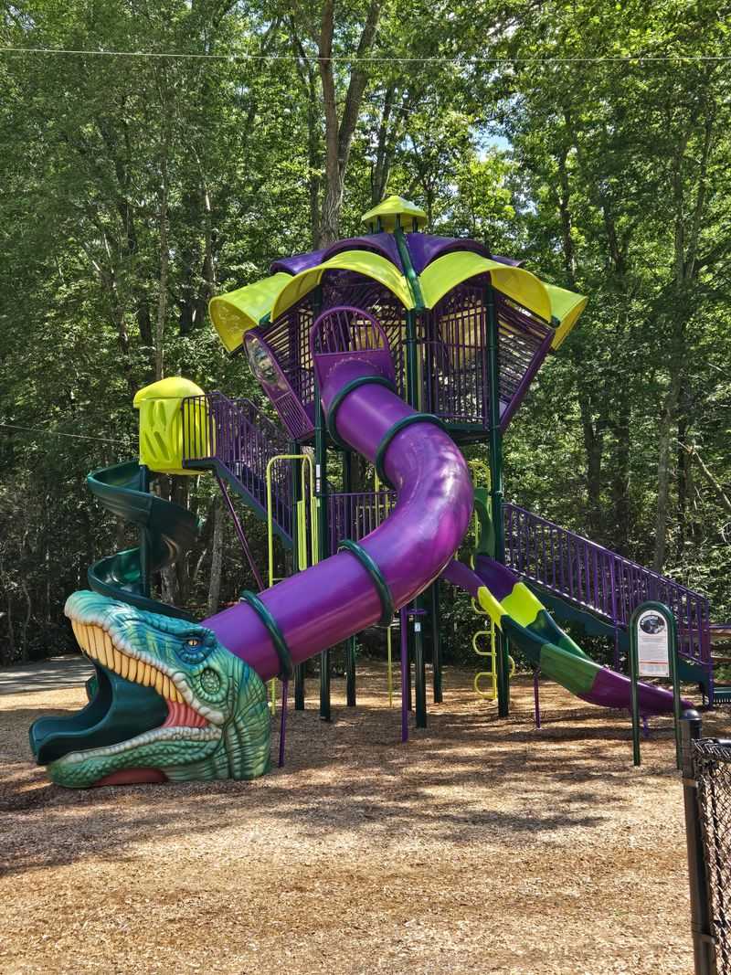 The Enchanting Connecticut Dinosaur Attraction That Feels Straight Out Of Jurassic Park - Decor Hint Playgrounds Built For Climbing And Exploring