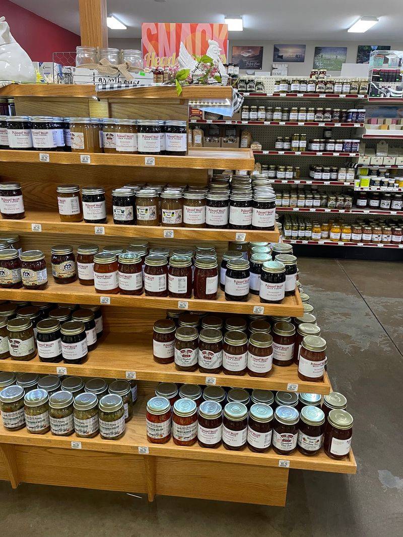 Jams, Jellies, And Apple Butter In Glass Jars
