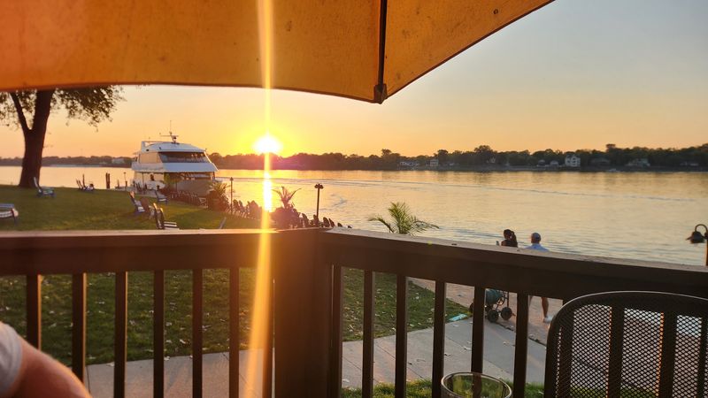 The Deck, The River, And Golden Hour