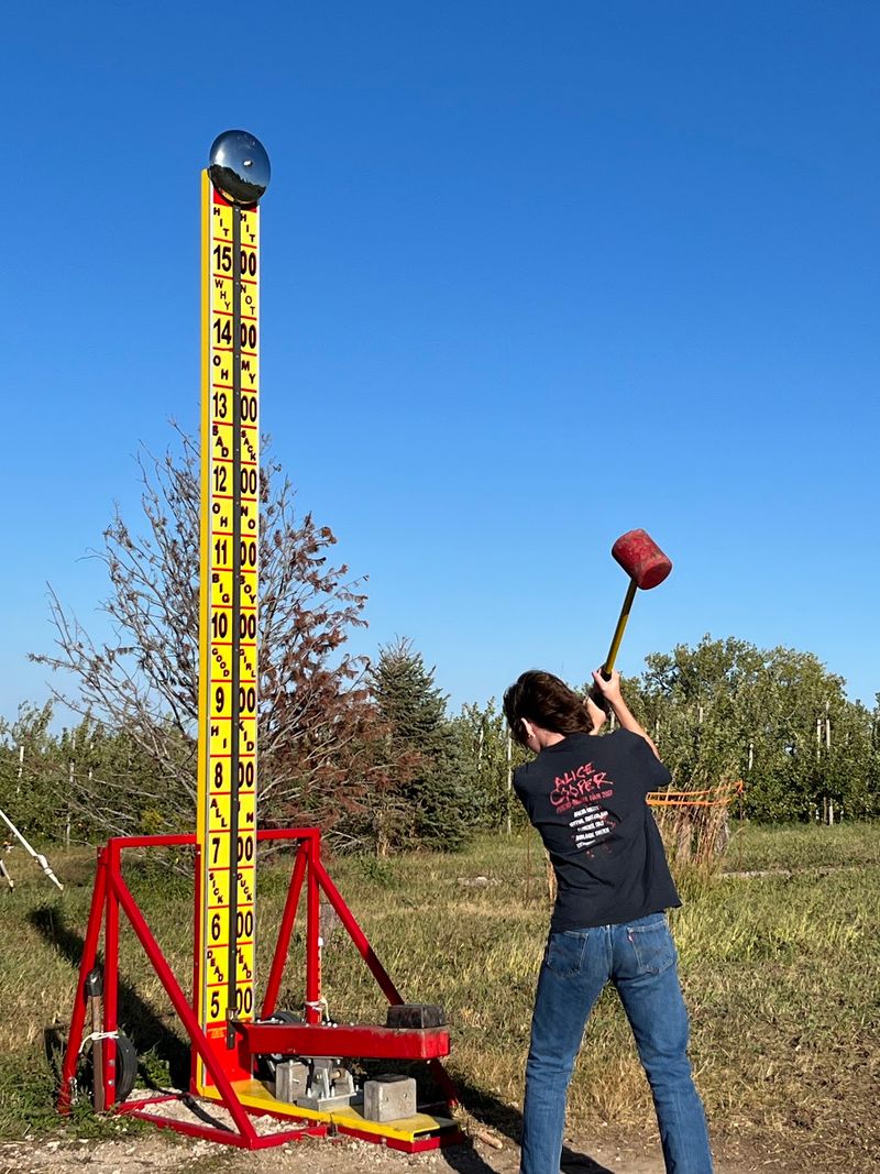 Test Your Strength On The High-Strikers