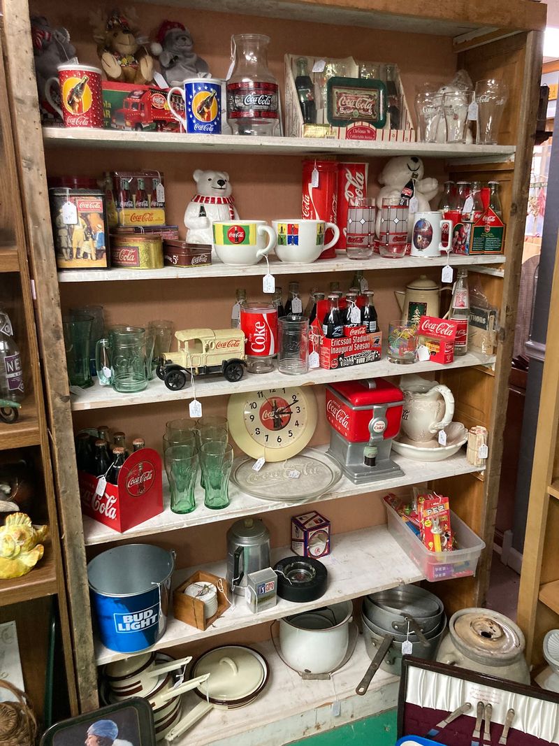 This Massive Antique Mall In Georgia Is The Sort Of Treasure-Filled Spot Collectors Dream About - Decor Hint Coca-Cola Signs And Old Advertising Metal