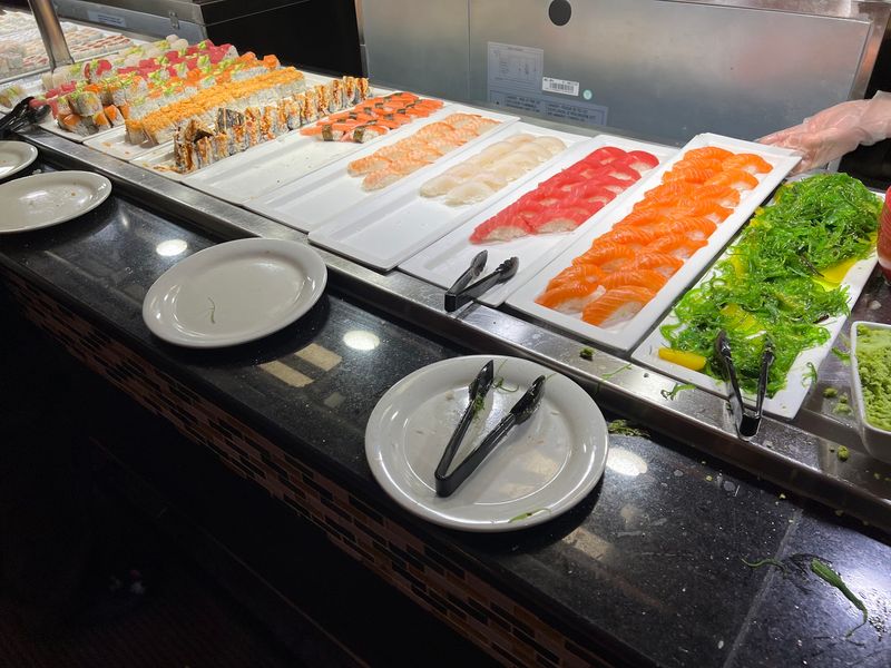 Sushi Beside Plenty Of Hot Favorites