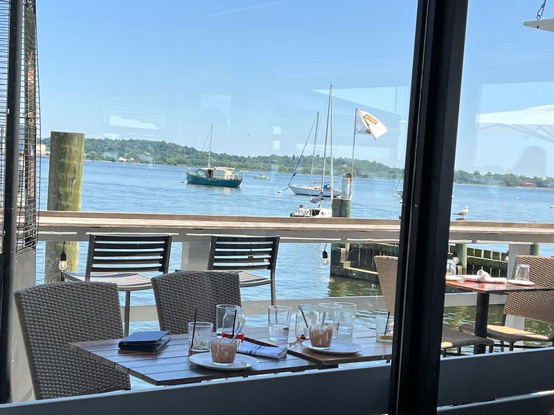 Watching Boats Drift Past Between Courses