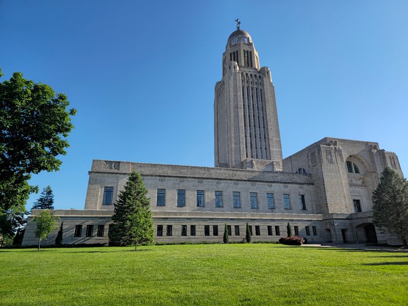 The State Capitol Rises 400 Feet Above The City