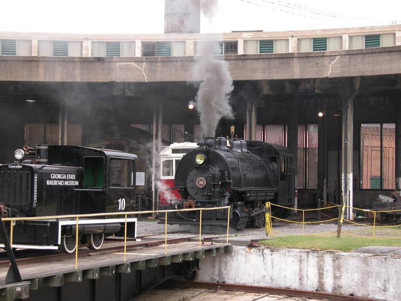 This Georgia Railroad Museum Lets Visitors Ride Historic Trains Through A Working Rail Yard - Decor Hint Operating A Handcar Like A Railroad Worker