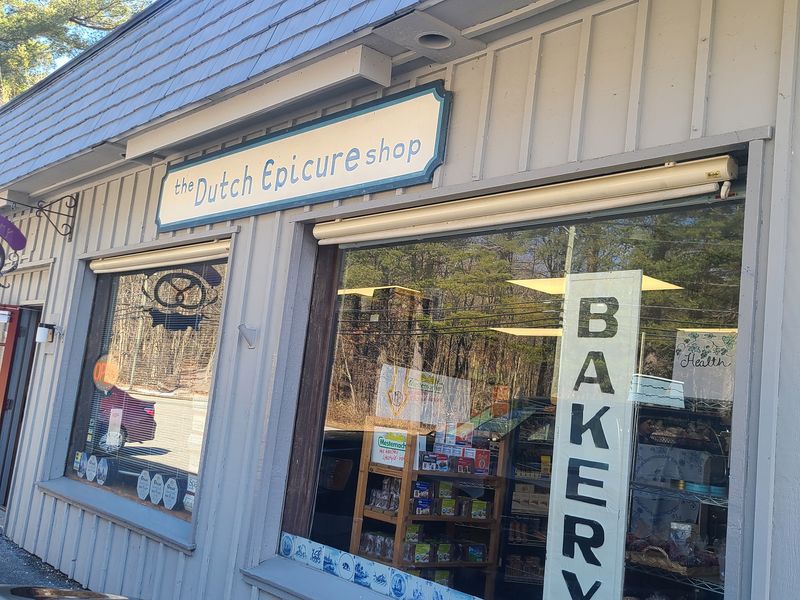 The Little Dutch Free Library Outside The Shop