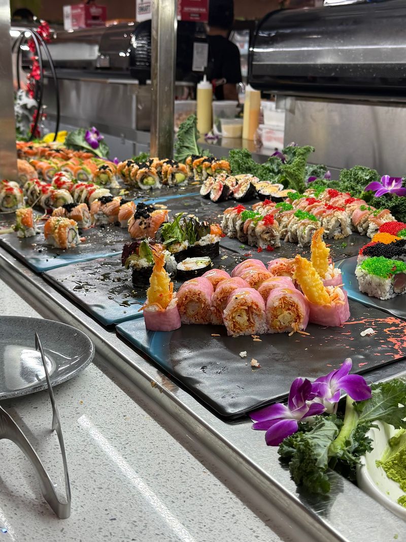 Sushi And Seafood Fill A Big Part Of The Spread