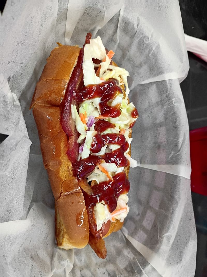 The Red Slaw Dog Everybody Drives For