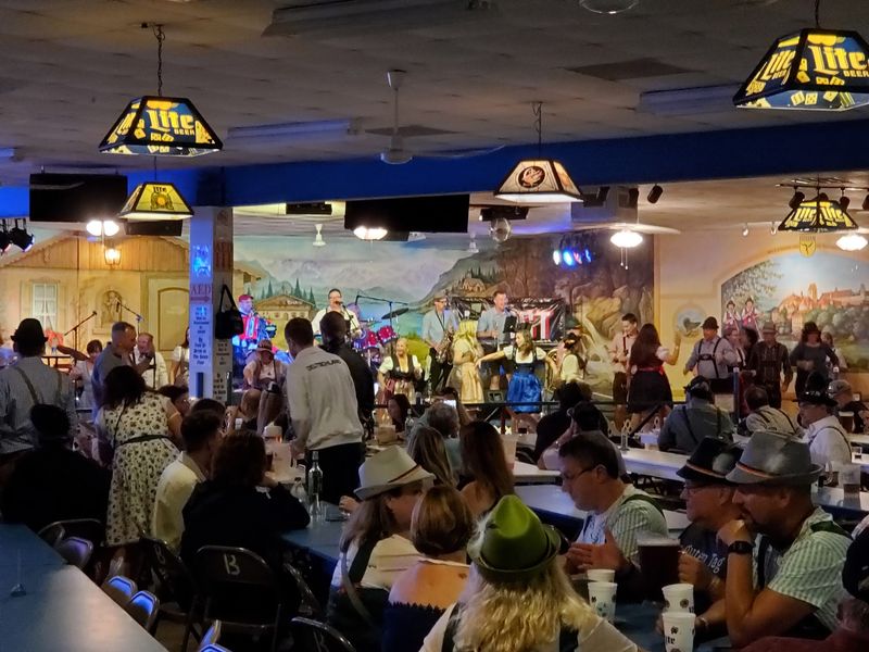 Live Polka Music And Alpine Horns Fill The Air
