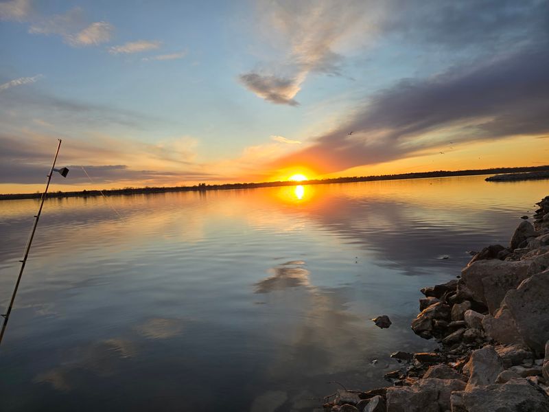 Stay Until The Lake Turns Gold At Sunset