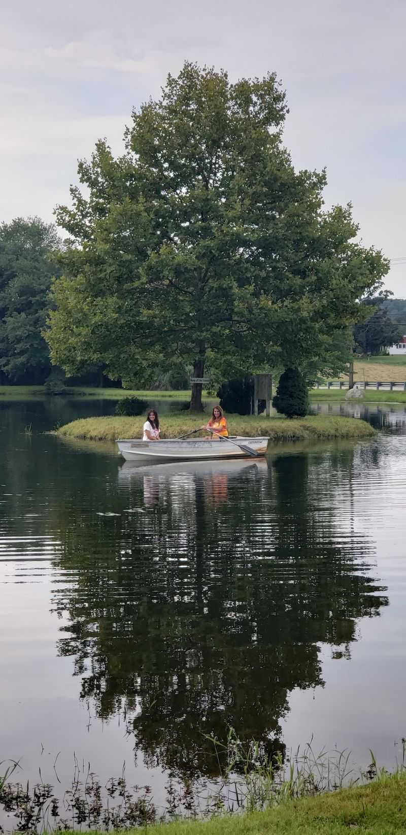 Canoes And Paddle Boats Slow The Day Down