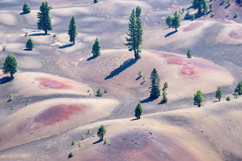 Cinder Cone And The Painted Dunes, Lassen Volcanic National Park