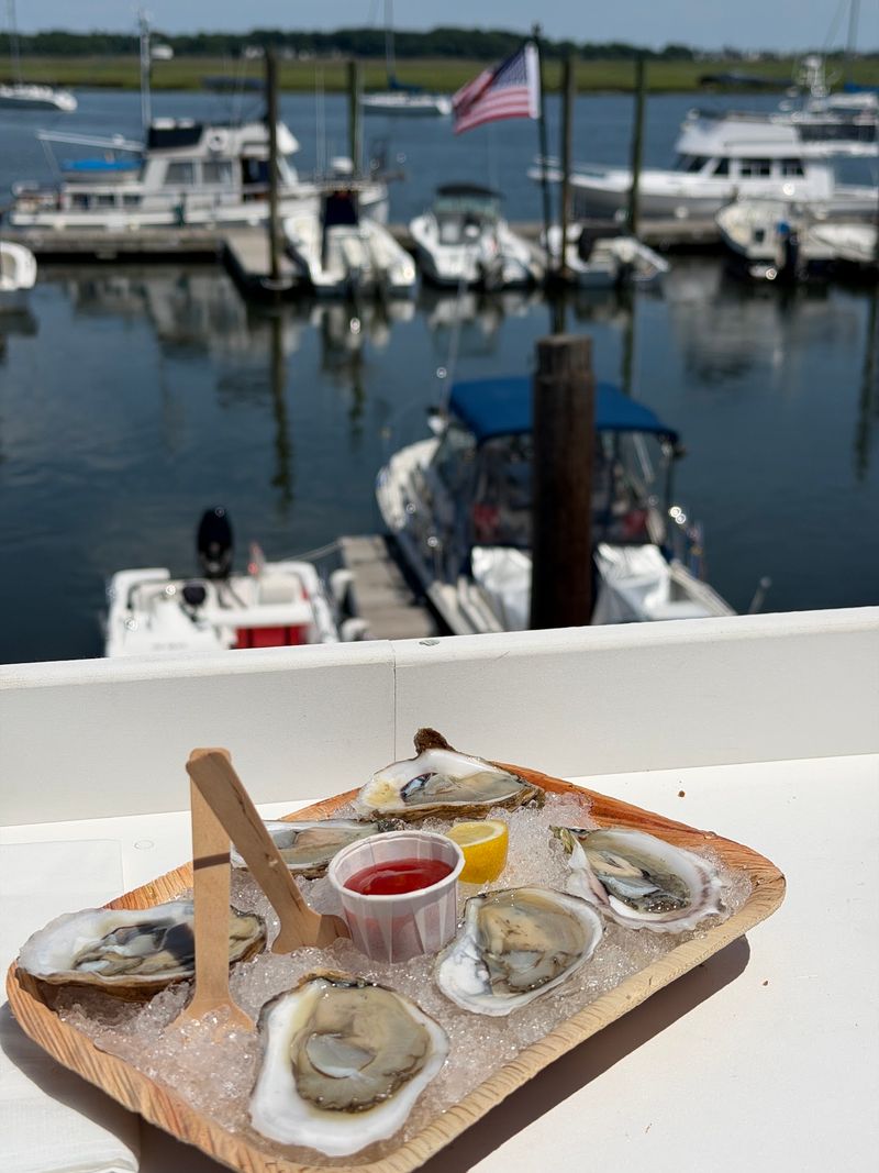 Marina Views Make The Meal Feel Extra Summery