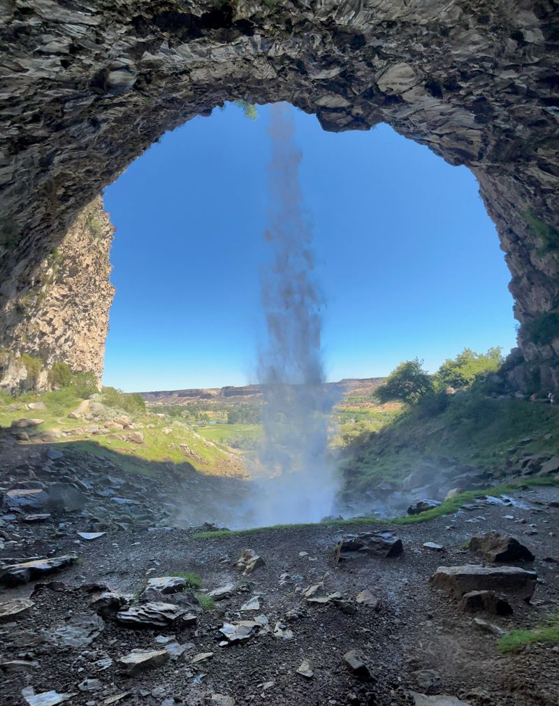 Walk Behind The Waterfall Instead Of Just Viewing It From The Road