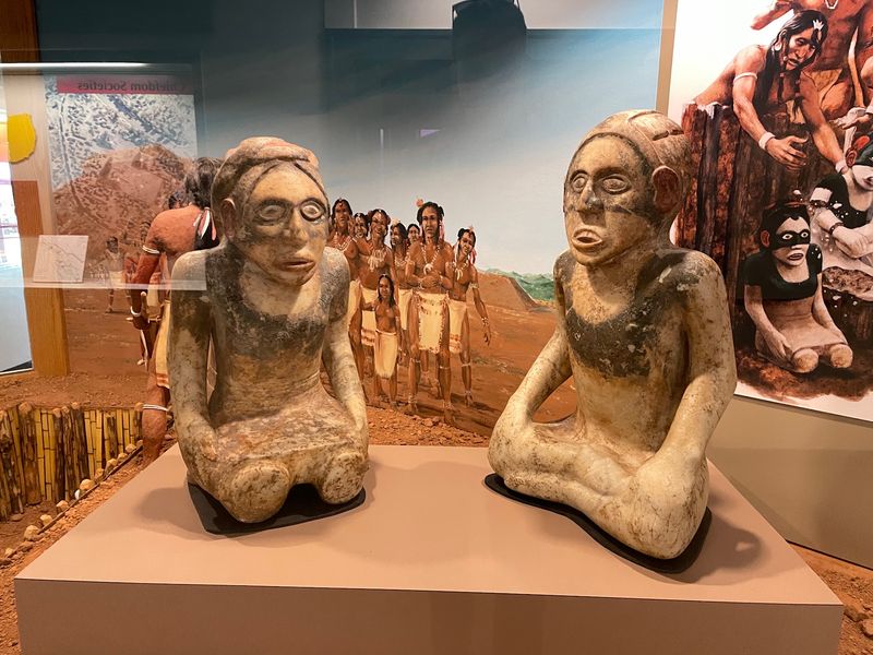 Mound C And The Marble Statues Found Inside