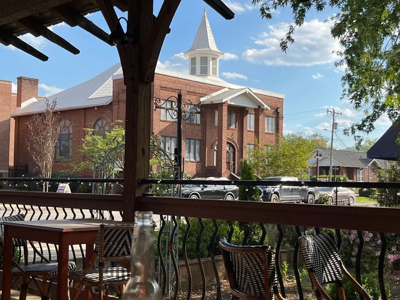 This Tiny-Town North Carolina Thai Cafe Comes With A Storybook Church View - Decor Hint You Can Look Out Toward The Church While Lunch Arrives