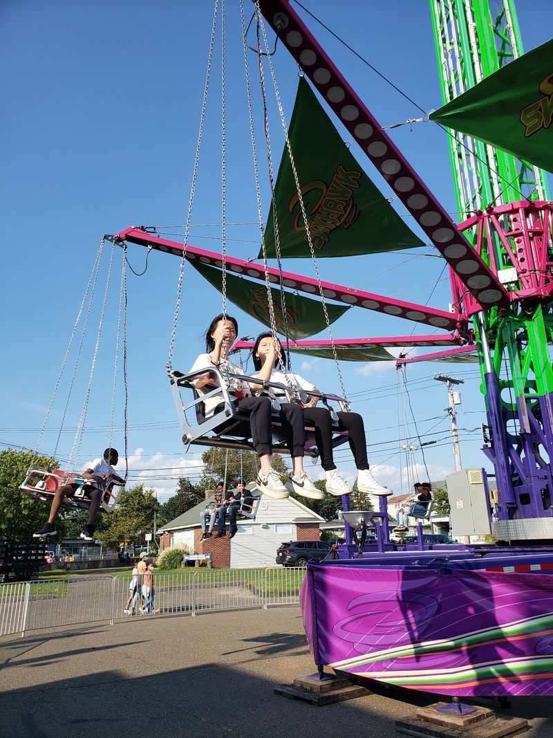 Carnival Rides Across The Festival Grounds