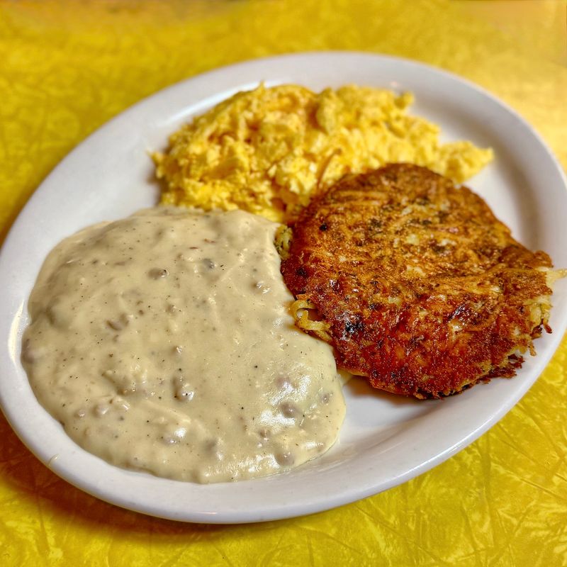 Try The Biscuits Smothered In Country-Style Gravy