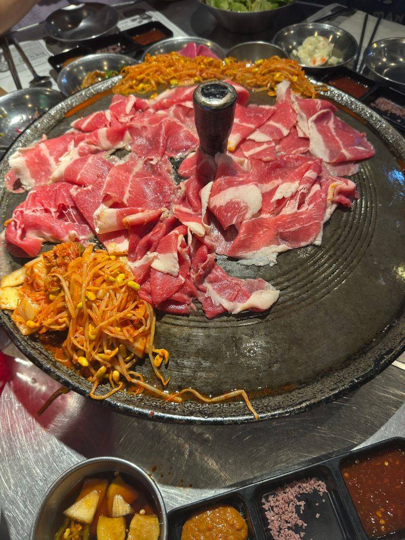 Kimchi And Bean Sprouts Straight On The Fire