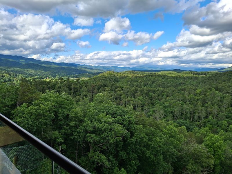 The Rooftop Terrace Opens Up Views Across The Blue Ridge Mountains