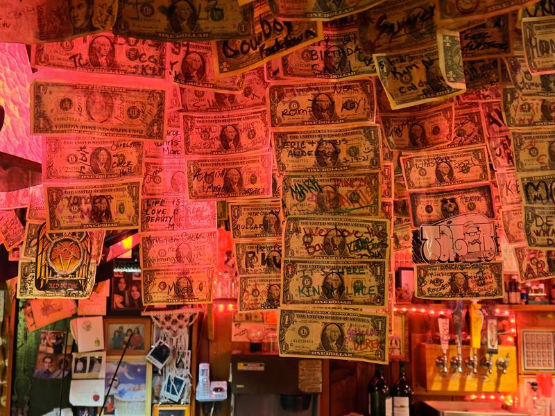 The Famous Money Bar Gives You Plenty To Look At Before Dinner Arrives