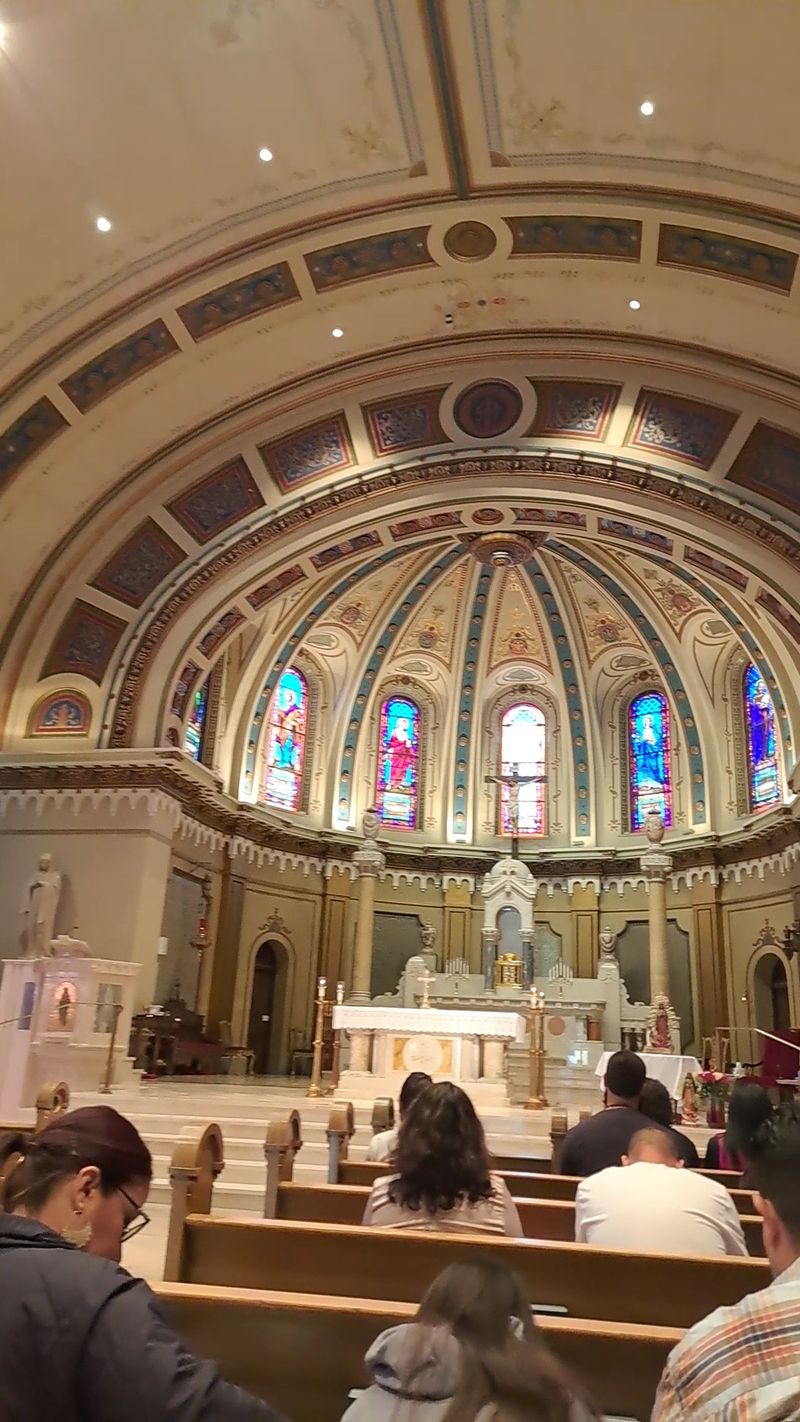 Stained Glass Adds Another Layer Of Color Around The Nave